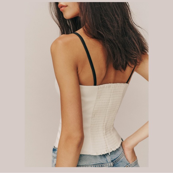Reformation Melanie top | White 🎉 NWOT 🎀 ✂🏷️ - Picture 2 of 11